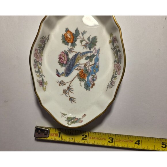 Wedgwood Kutani Crane Bone China Oval Trinket Dish - Picture 6 of 6